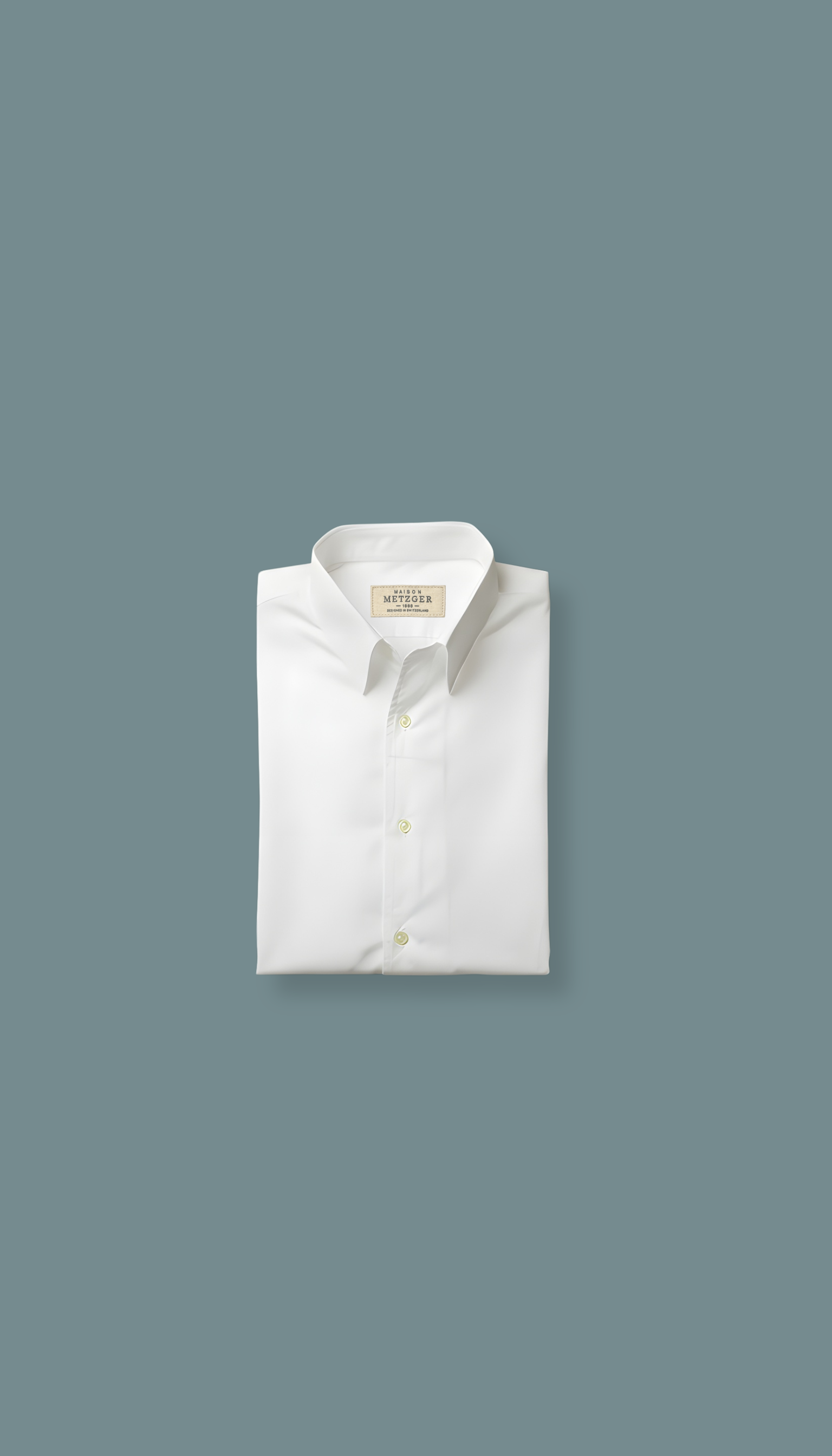 White men folded shirt 