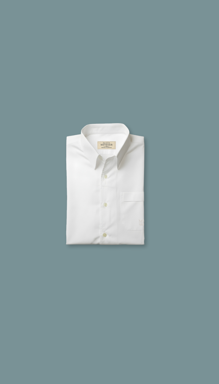 White mens shirt folded